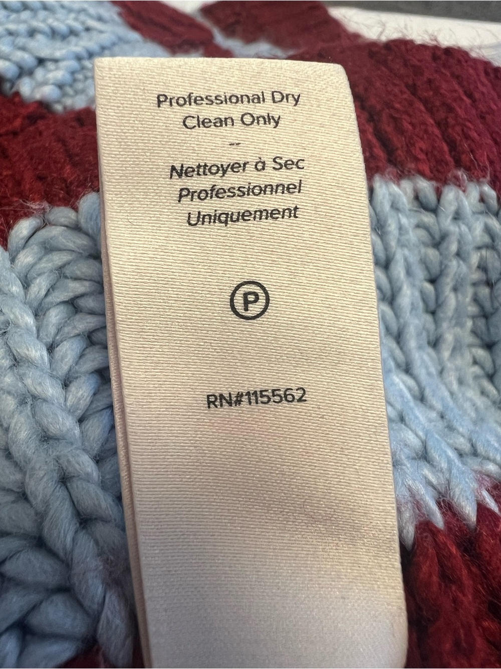 cinq a sept Burgundy & Light Blue Striped Cropped Cardigan - Picture 4 of 7